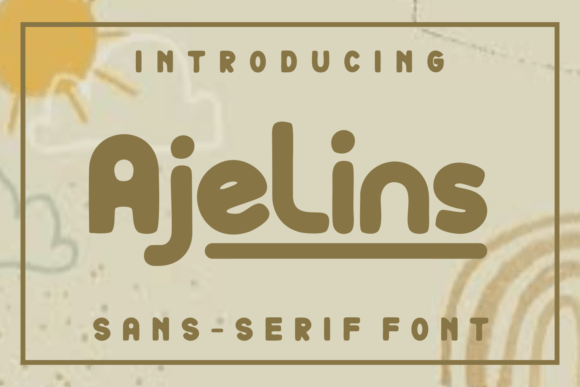 Ajelins: A Timeless Display Font for Digital Branding