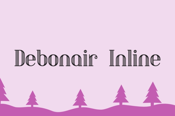 Debonair Inline: A Modern Typeface for Handmade Branding