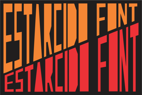 Estarcido: A Bold Geometric Typeface for Modern Web Design