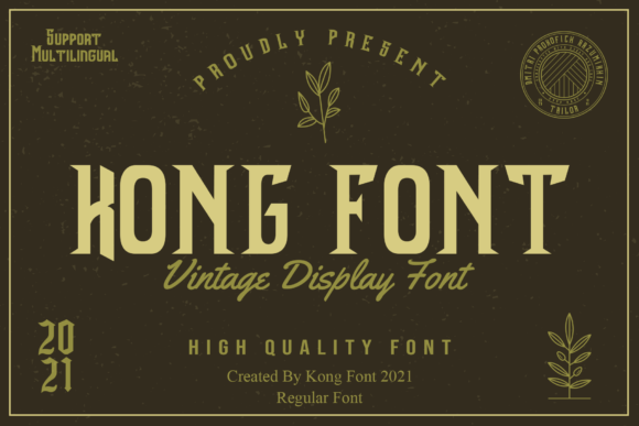 Kong Font: A Bold Display Typeface for Modern Editorial Design