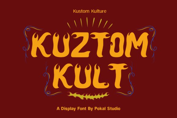 Kuztom Kult Font Review for Editorial Design