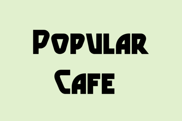 Popular Cafe: The Perfect Display Font for Editorial Design