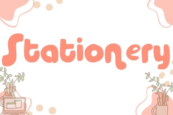 Stationery: The Jolly Display Font for Handmade Crafts