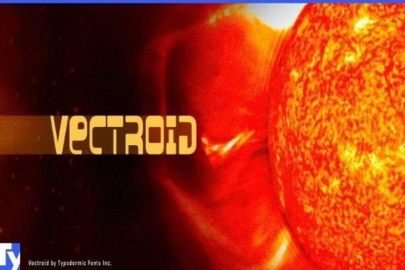 Vectroid: The Gauche Techno Typeface for Handmade Crafts
